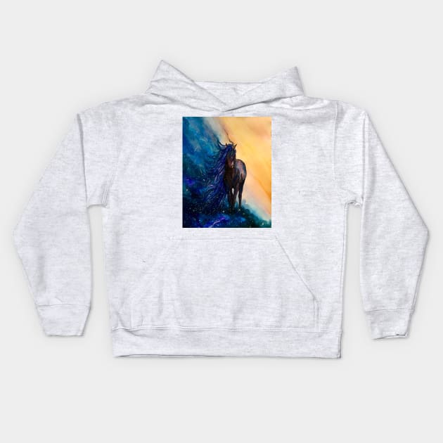 Night Bringer Kids Hoodie by Whettpaint